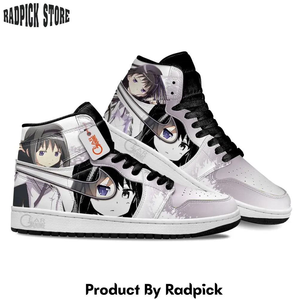 Homura akemi puella magi madoka magica air jordan high top sneakers anime  rp0248584